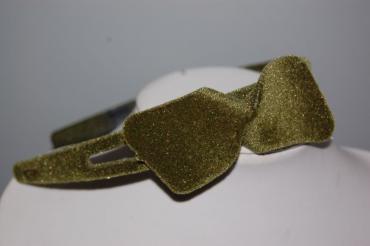 Green Velvet headband