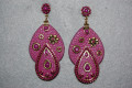 Pendientes lunares morado