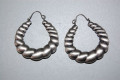 Earrings rings waves old silver