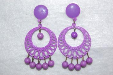 Earrings Lunarillo purple