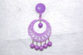 Earrings Lunarillo purple