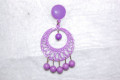 Earrings Lunarillo purple