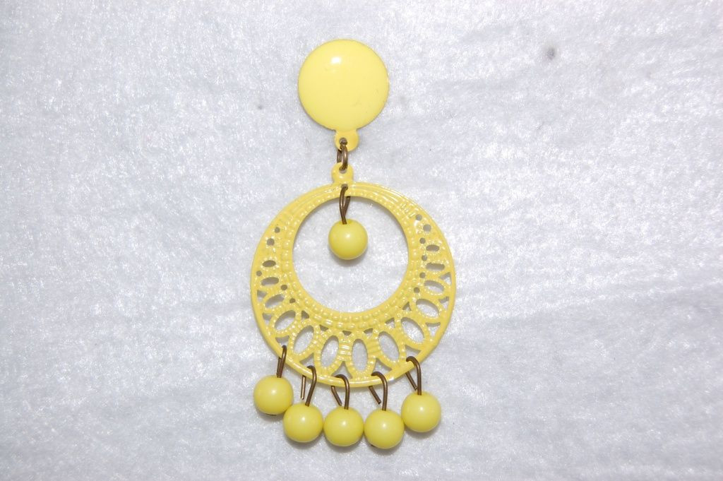 Earrings yellow Lunarillo