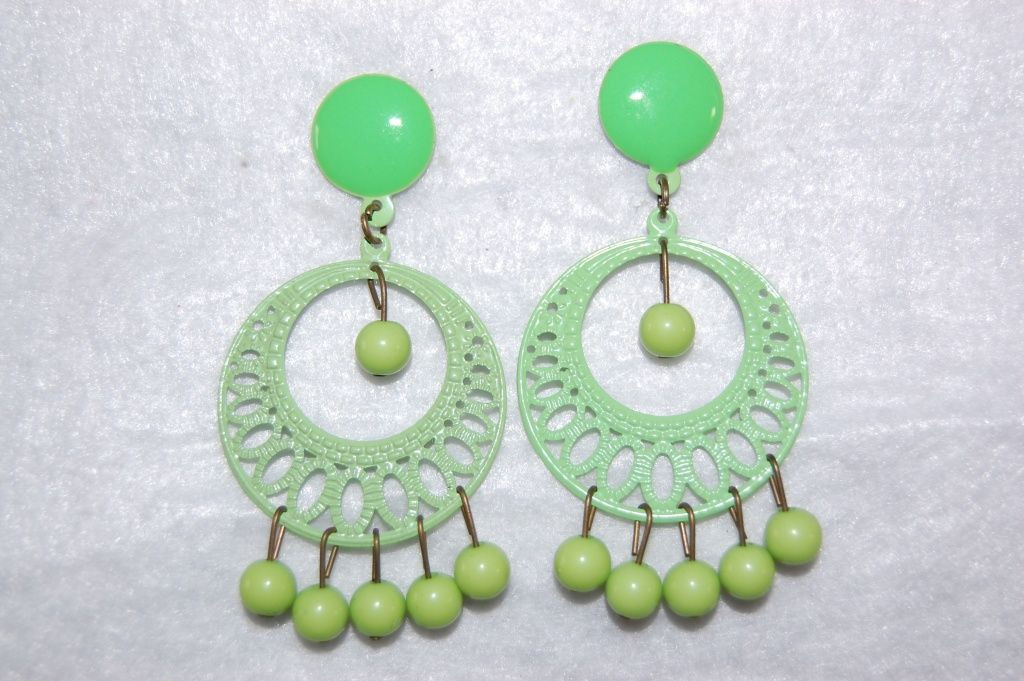 Earrings Lunarillo pistachio