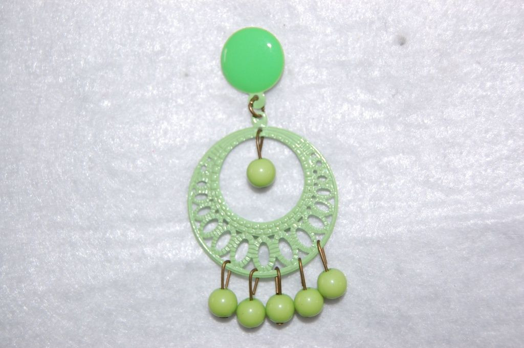 Earrings Lunarillo pistachio