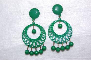 Earrings green Lunarillo