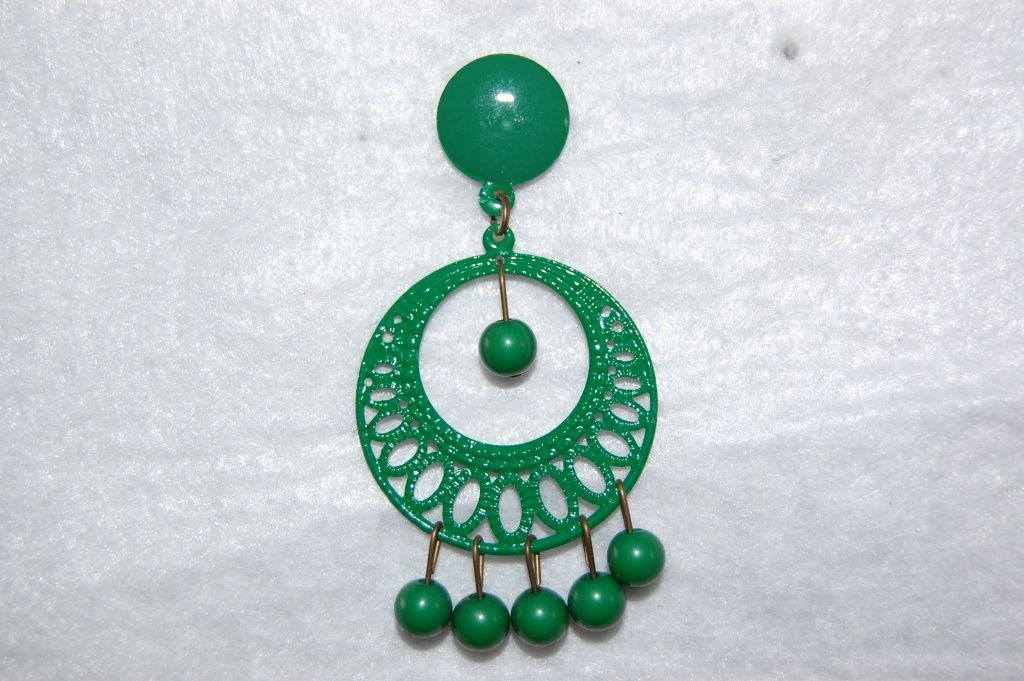 Earrings green Lunarillo