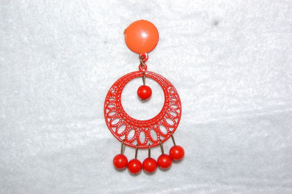 Earrings Lunarillo oranges