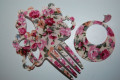 Conjunto farolillo rosa y flores