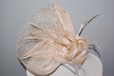 Maria beige large headdress