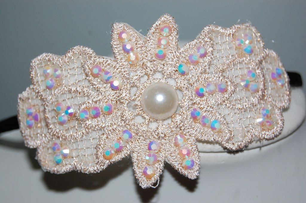 Pearl braid headband