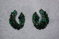 Lina earrings green sparkles