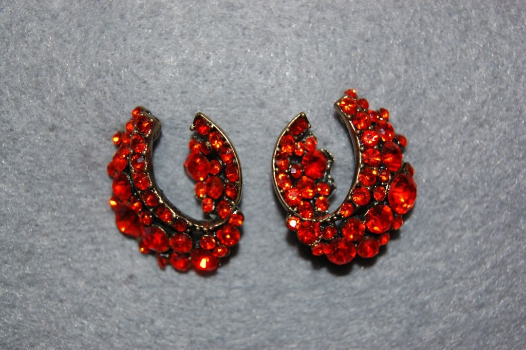 Lina earrings orange glow