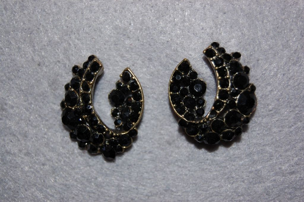 Pendientes Lina brillos negros