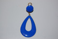 Blue metal Teardrop earring