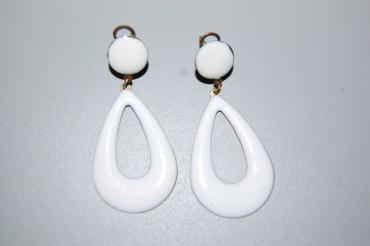 White metal Teardrop earring