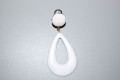 White metal Teardrop earring