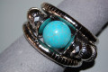 Horus bracelet silver and turquoise