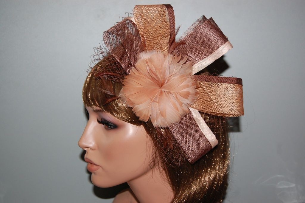 Elsa Brown and gold headdress