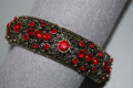 Pulsera Trono dorado y rojo