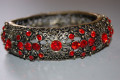 Pulsera Trono dorado y rojo