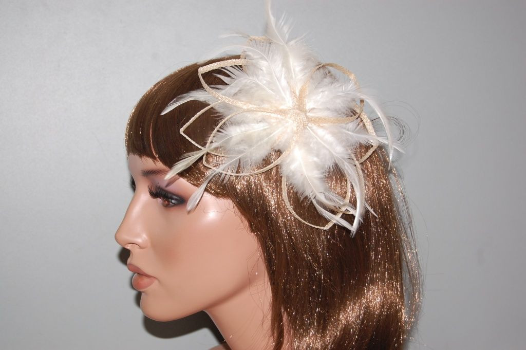 Broken white wings Telma headdress