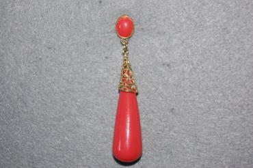 Coral coral earrings