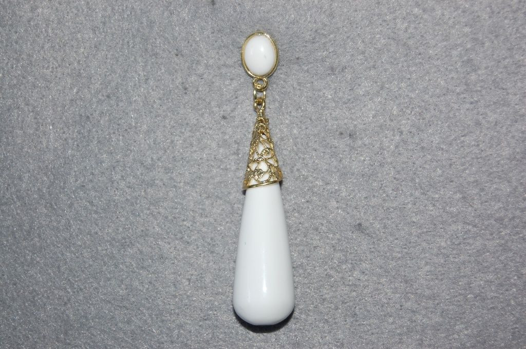 White coral earrings
