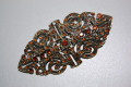 Broche Viena dorado y marron