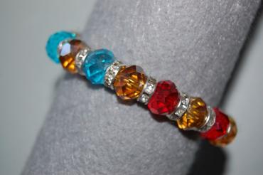 Multicolored sparkles bracelet