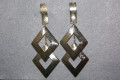 Earrings Lara Golden Rhombus