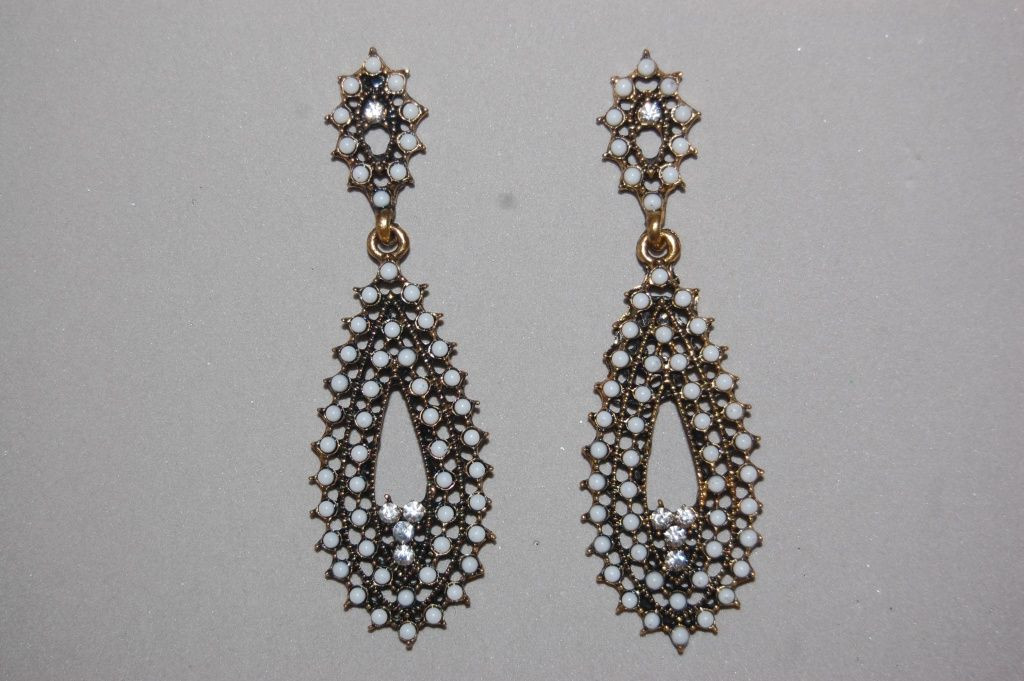 Marisol earrings white tears