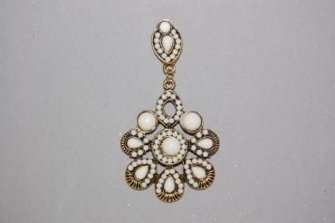 Marisol earrings flower beige