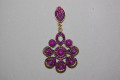 Earrings Marisol purple flower