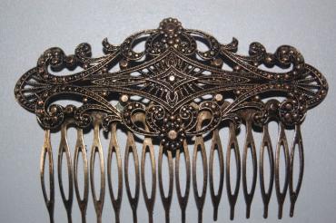 Angeles comb tiara old gold