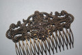 Angeles comb tiara old gold