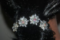 Conjunto 4 horquillas estrellas blancas