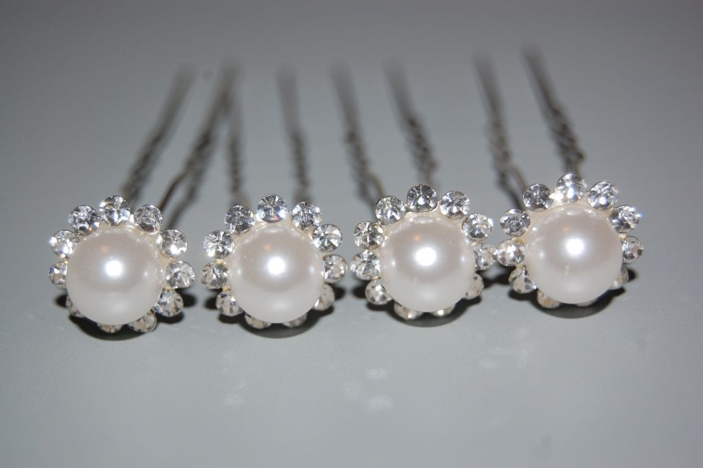 4 forks set pearls and glitter