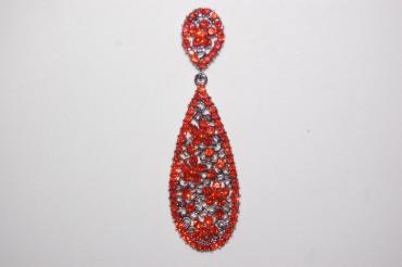 Pendientes brillos naranja Alondra