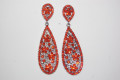 Earrings orange glow Lark