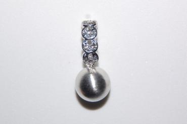 Pendientes Dalia perla gris