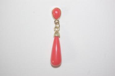 Coral gold earrings nina 