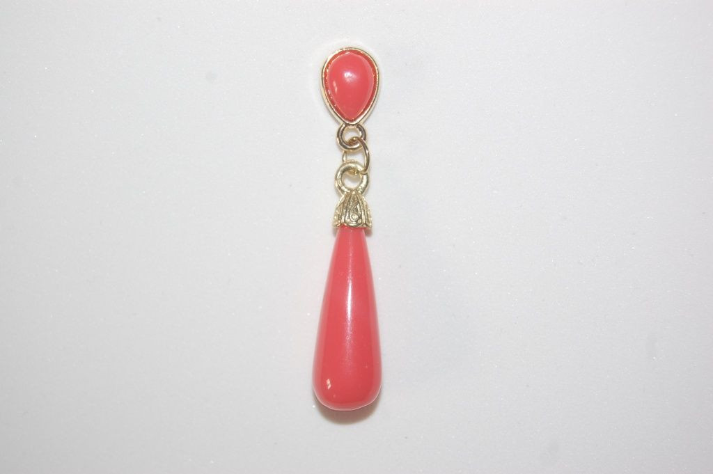 Coral gold earrings nina 