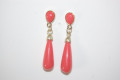 Coral gold earrings nina 
