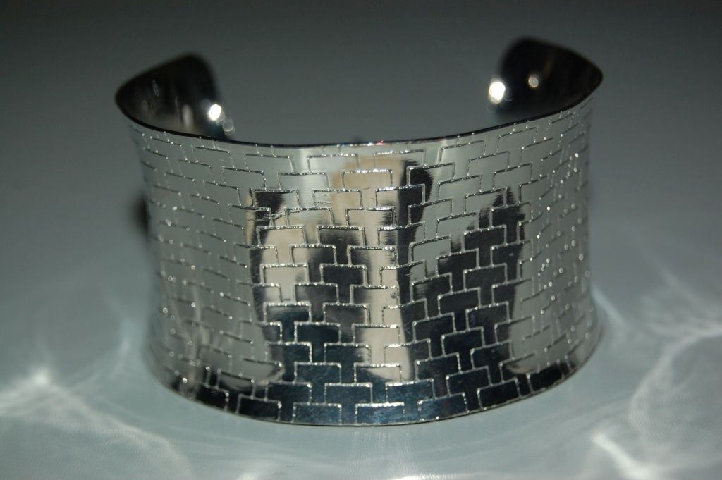 Omega silver Cuff Bracelet