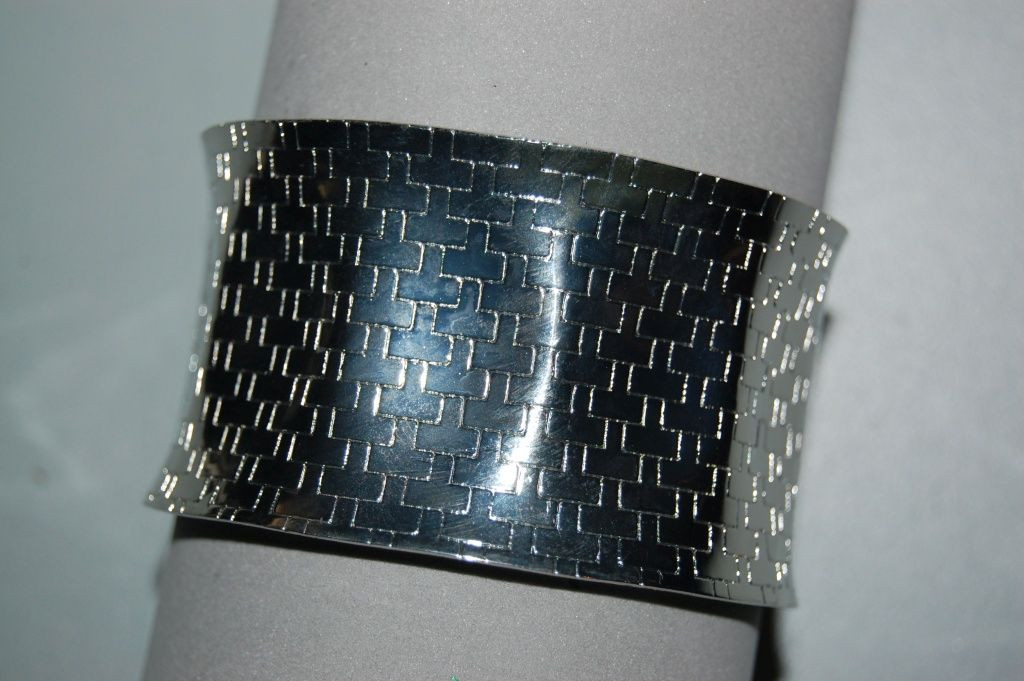 Omega silver Cuff Bracelet