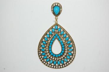 Earrings turquoise lunera Moon