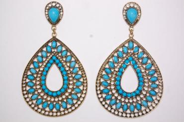 Earrings turquoise lunera Moon